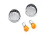 Front Turn Signal Visor Kit: 69758-05 - Chrome Trim