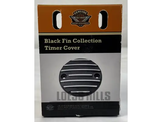 GENUINE HARLEY DAVIDSON Black Fin Timer Cover 25600142