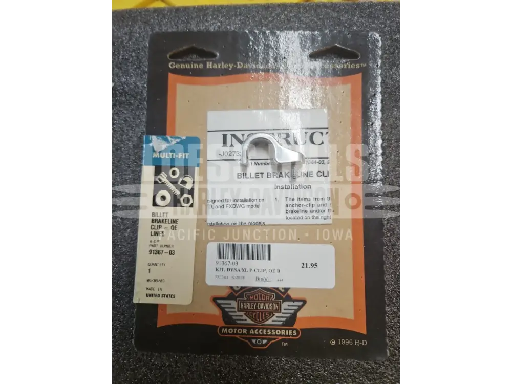 GENUINE HARLEY DAVIDSON DYNA/XL P-CLIP OE BRAKELINE KIT