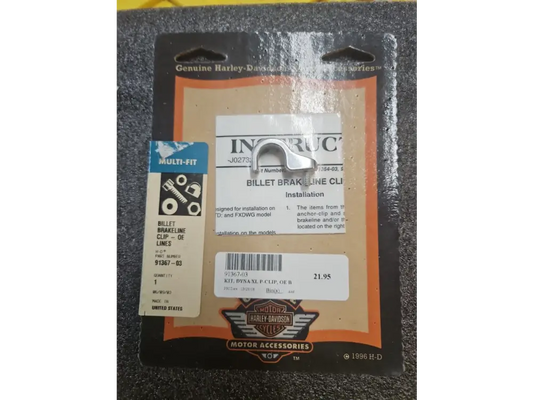 GENUINE HARLEY DAVIDSON DYNA/XL P-CLIP OE BRAKELINE KIT