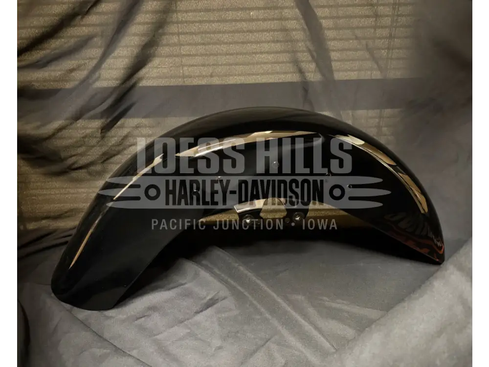 Genuine OEM Vivid Black Front Fender for Harley-Davidson
