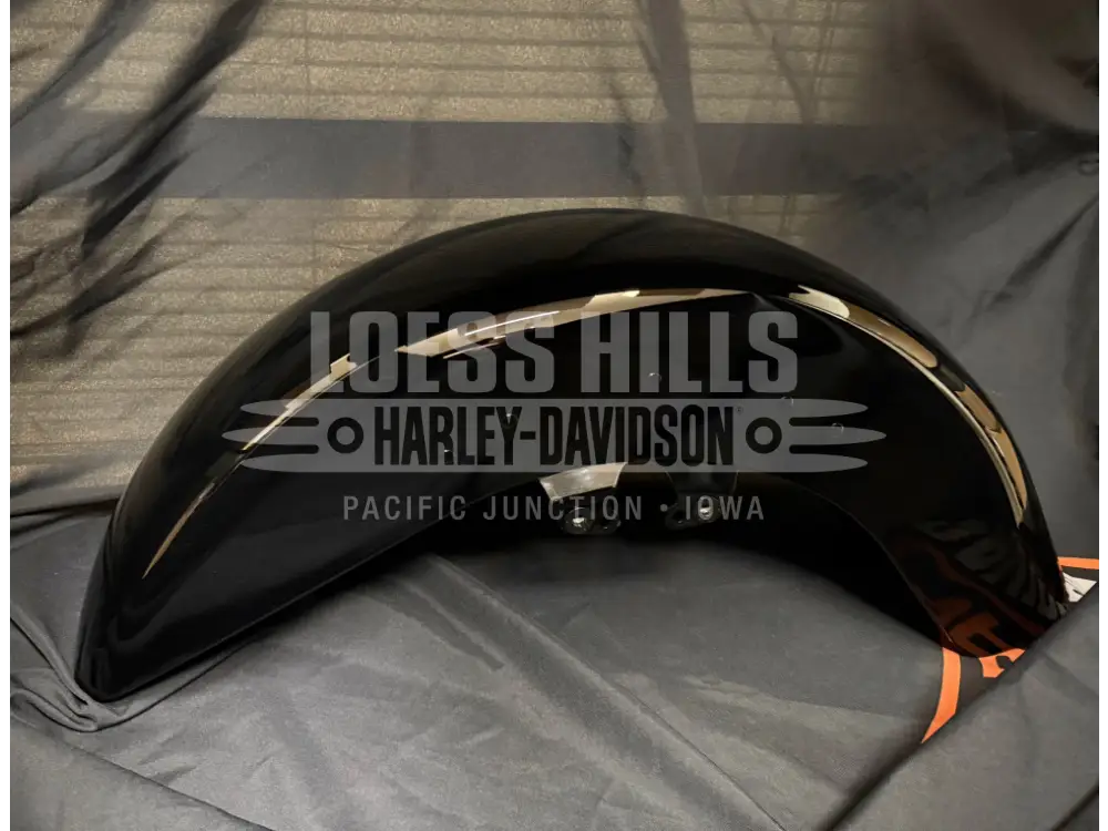 Genuine OEM Vivid Black Front Fender for Harley-Davidson