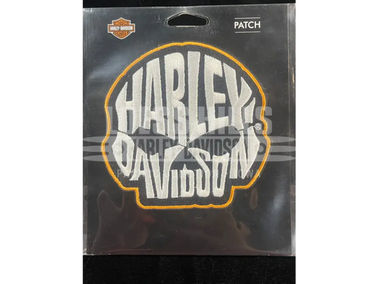 H-D Text Skull 4’’ Patch 8012915 - Collectables