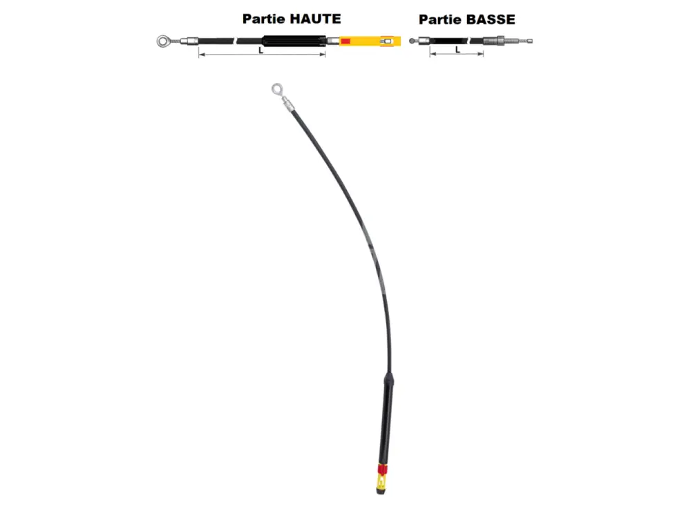 H-D Upper Clutch Cable 1353.9mm / 53.3’’ - 37200464 - CABLES