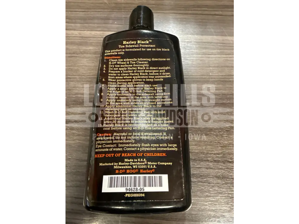 Harley Black Tire Sidewall Protectant - 94628-05