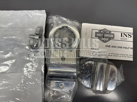 HARLEY DAVIDSON 1.5IN SINGLE GAUGE BRACKET KIT - 67490-04