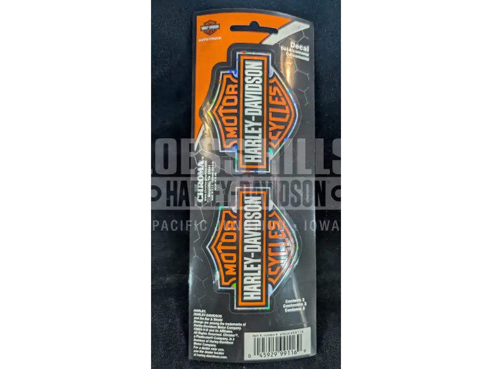 Harley-Davidson 2 piece Holographic Trim B&S Decal CG99116