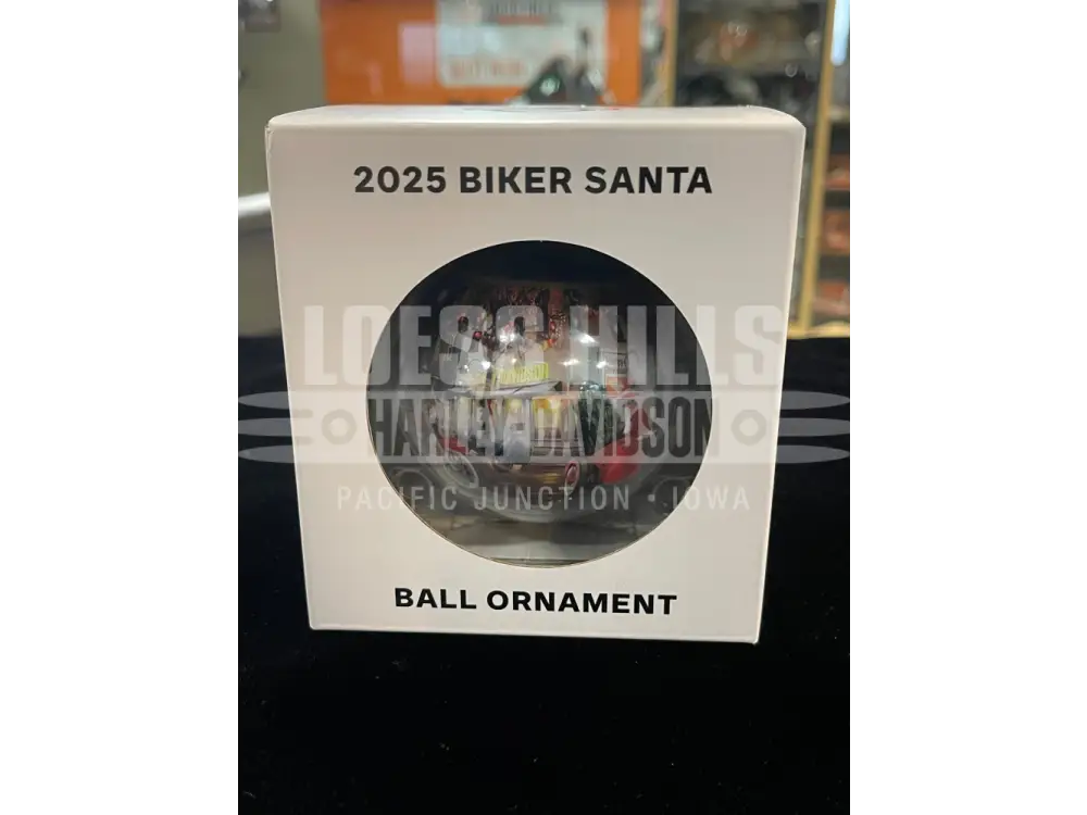 Harley-Davidson 2025 Biker Santa Ball Ornament HDX-99355