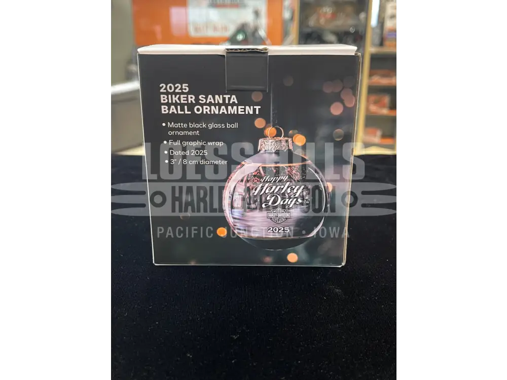 Harley-Davidson 2025 Biker Santa Ball Ornament HDX-99355