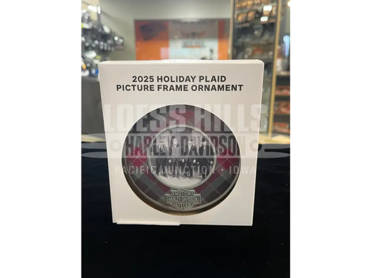 Harley-Davidson 2025 Holiday Plaid Picture Frame Ornament