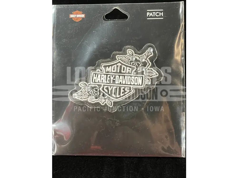 Harley-Davidson 3.5’’ Silver Floral Patch HD-215982-102