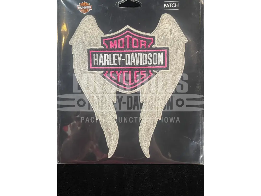 Harley-Davidson 6’’ Pink B&S Wings Patch HD-180254