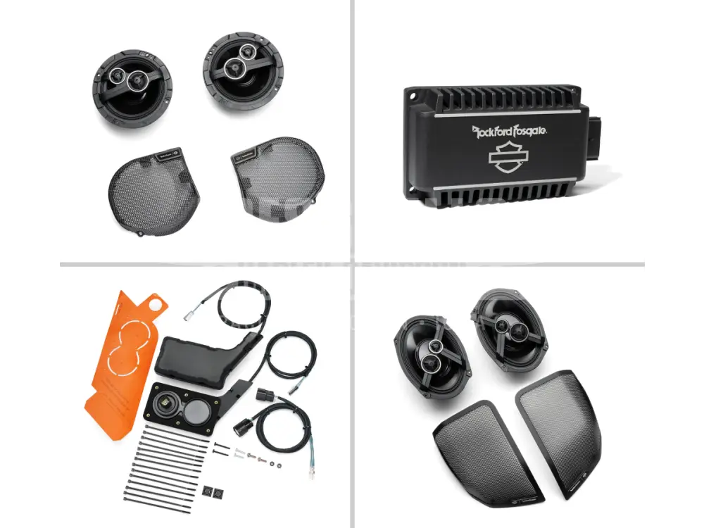 Harley Davidson Audio powered by Rockford Fosgate Stage II+