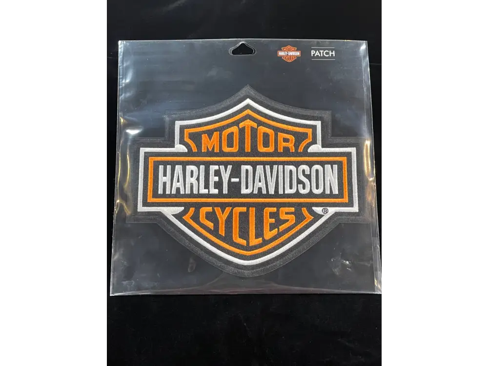 Harley-Davidson Bar & Shield Patch Grey (8011468) Orange
