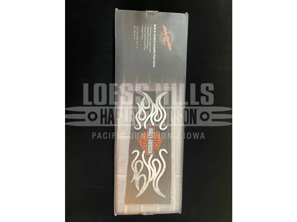 Harley-Davidson Bar & Shield Flames Pub Sign HDL-15328