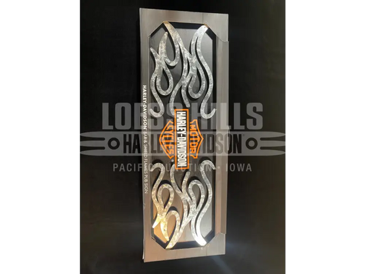 Harley-Davidson Bar & Shield Flames Pub Sign HDL-15328