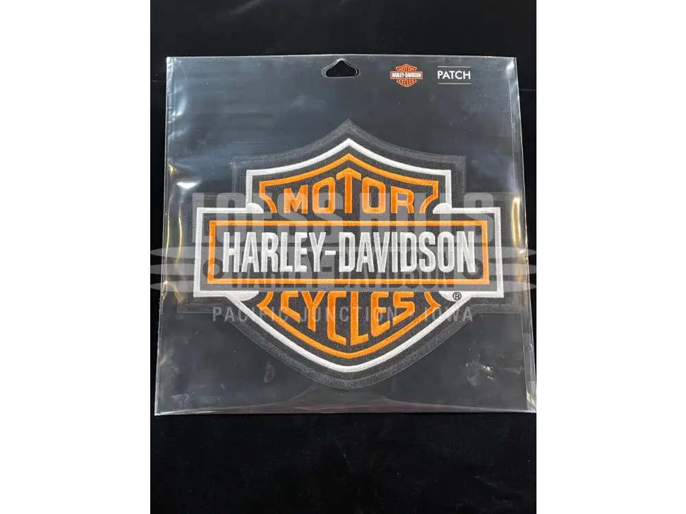 Harley-Davidson Bar & Shield Patch Grey (8011468) Orange