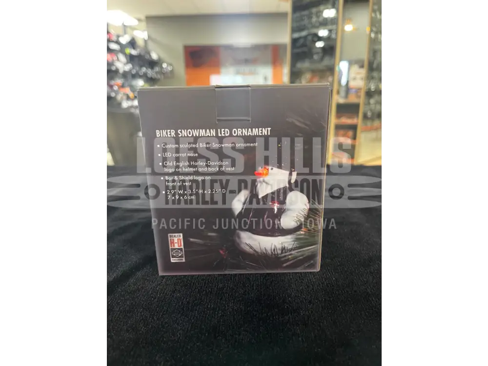 Harley-Davidson Biker Snowman LED Ornament HDX-99318