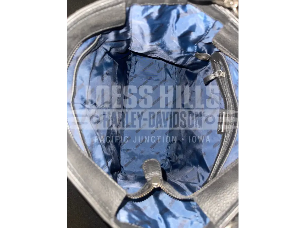 Harley-Davidson Black Flat Stud Shopper Hobo Bag MHW043