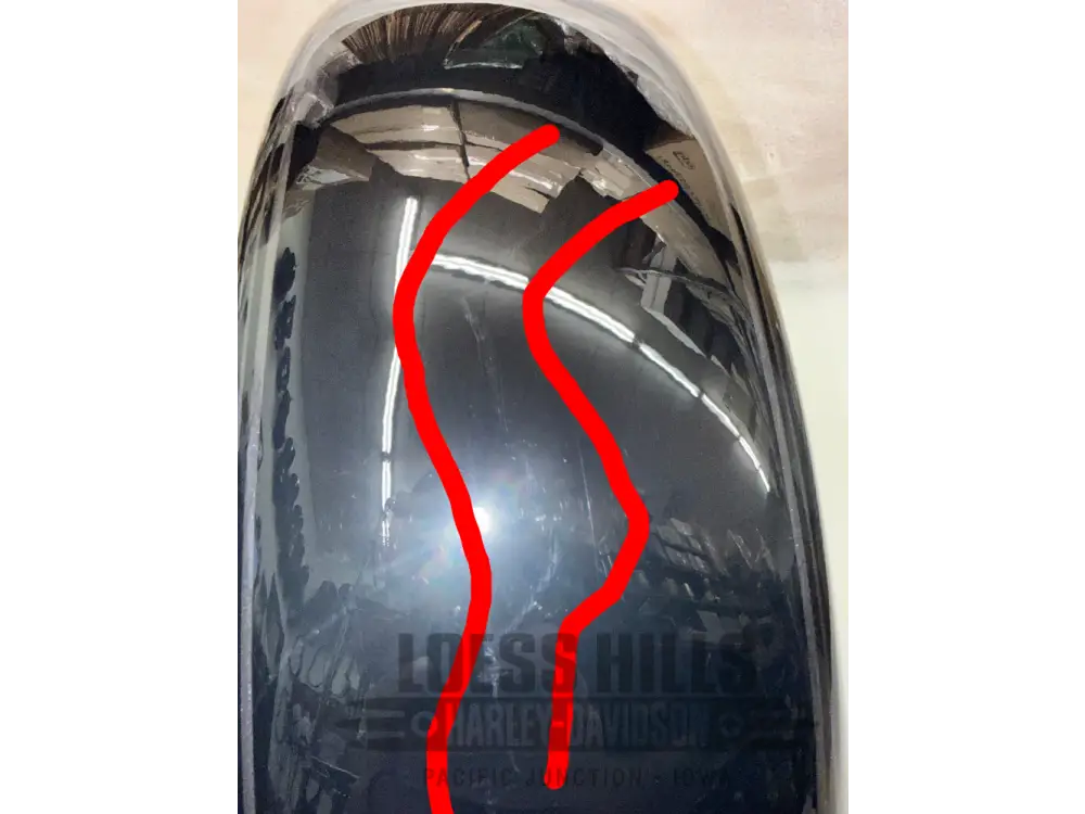 HARLEY DAVIDSON Black Front Fender for Touring Models