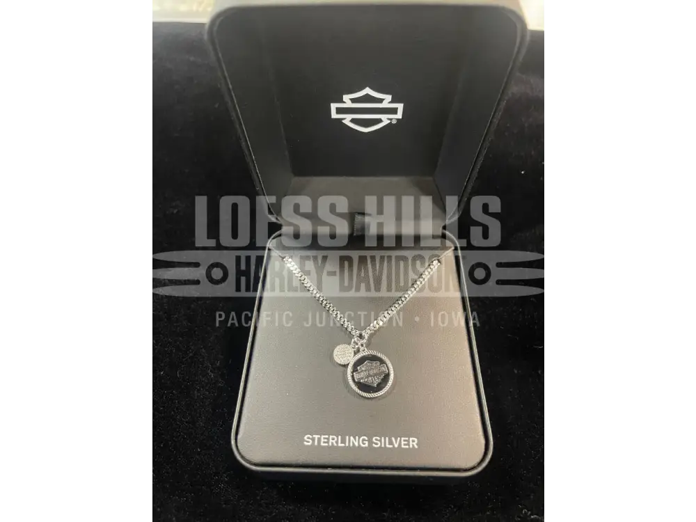 Harley-Davidson Black Pendent Logo Necklace 34N00180