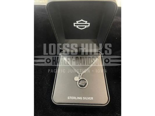 Harley-Davidson Black Pendent Logo Necklace 34N00180