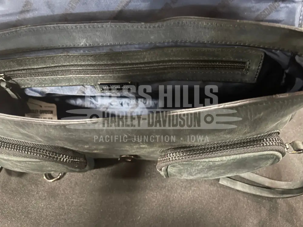 Harley-Davidson Buckle Saddle Bag MHW065 - Leather - Purse