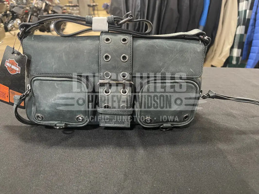 Harley-Davidson Buckle Saddle Bag MHW065 - Leather - Purse