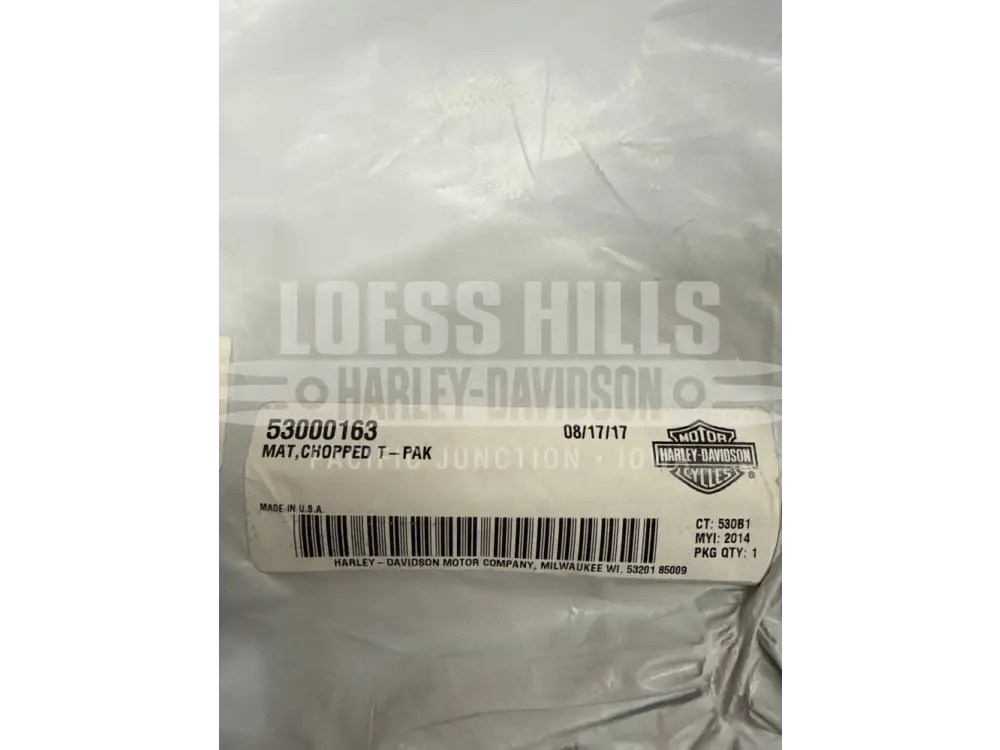 HARLEY DAVIDSON CHOPPED TOUR PAK MAT - 53000163 - LUGGAGE