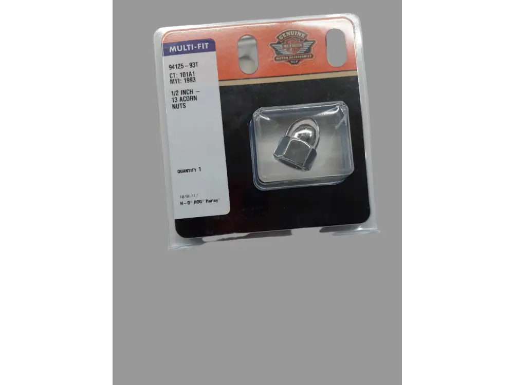 HARLEY DAVIDSON Chrome Acorn Nut Kit - 94125-93T