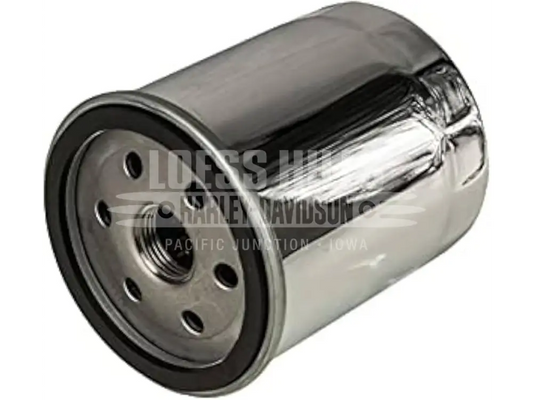 HARLEY DAVIDSON Chrome Oil Filter - 63796-77T - OIL FILTER