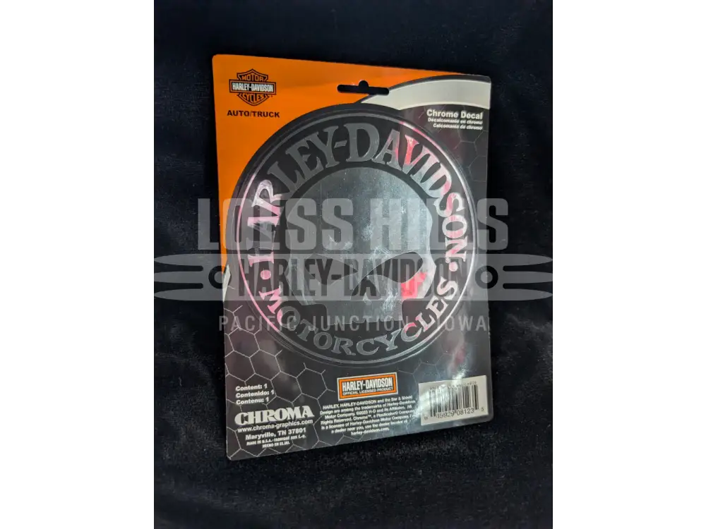 Harley-Davidson Chrome Skull Decal CG8123 - Decals