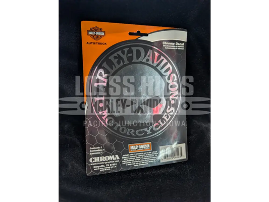 Harley-Davidson Chrome Skull Decal CG8123 - Decals