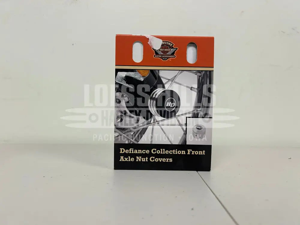 Harley-Davidson Defiance Front Axle Nut Covers - Chrome