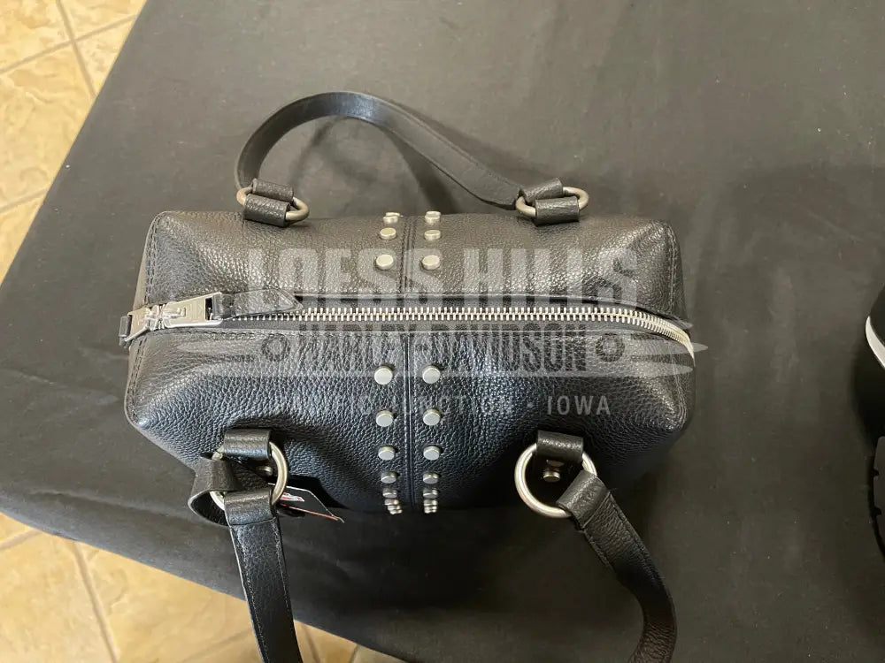 Harley-Davidson Double Studded Tote Bag MHW022 - Black