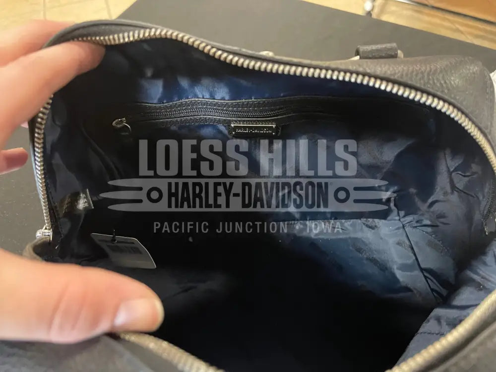 Harley-Davidson Double Studded Tote Bag MHW022 - Black