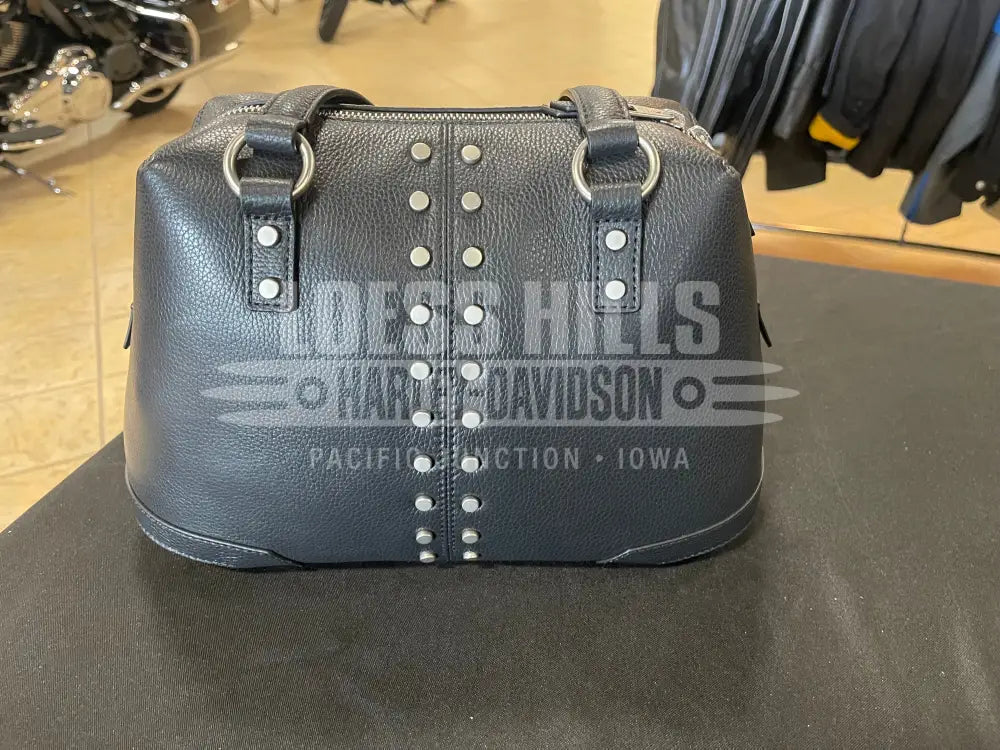 Harley-Davidson Double Studded Tote Bag MHW022 - Black