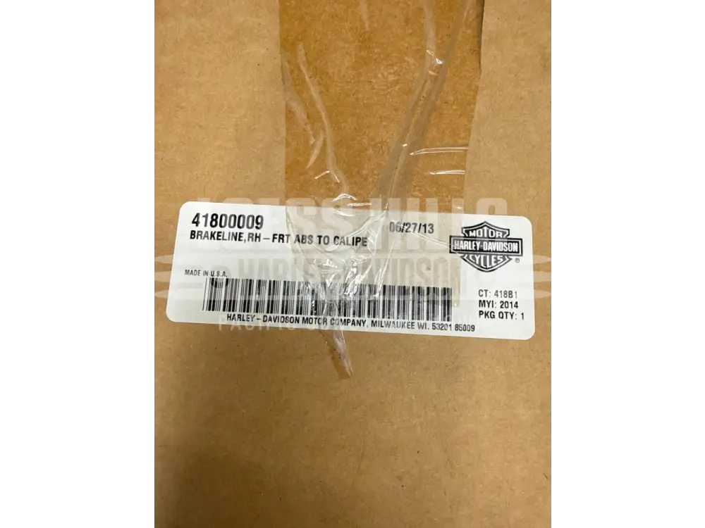 HARLEY-DAVIDSON Front Right Brake Line (ABS): 41800009