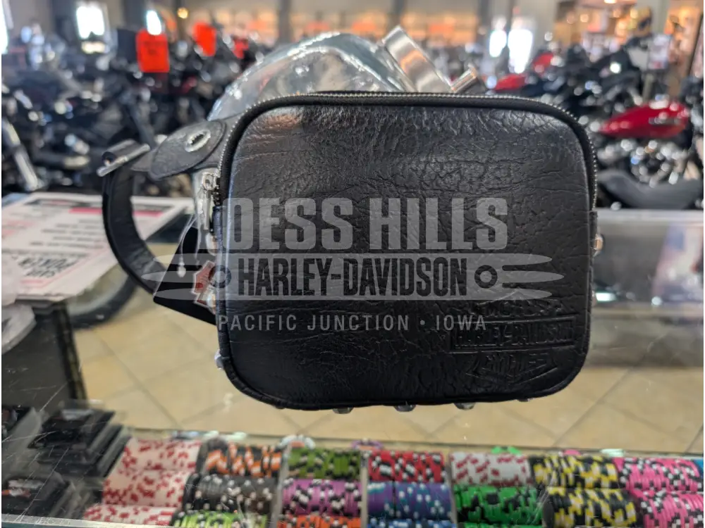 Harley-Davidson Hex Stud Belt Purse MHW223/08 - Black