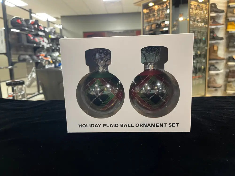 Harley-Davidson Holiday Plaid Ball Ornament Set HDX-99356 – Loess Hills ...