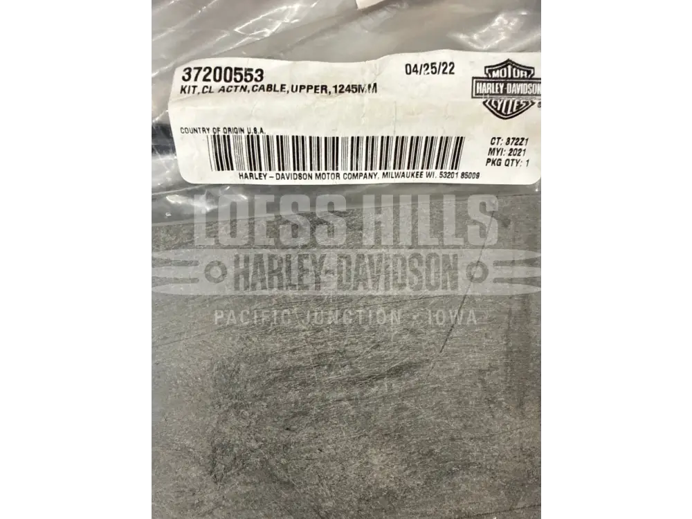 Harley Davidson KIT,CL ACTN,CABLE,UPPER,1245MM - 37200553