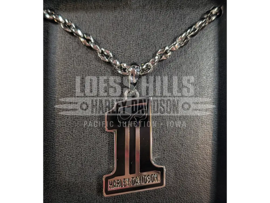 Harley-Davidson Men’s Black & Silver Willie G. #1 Pendant