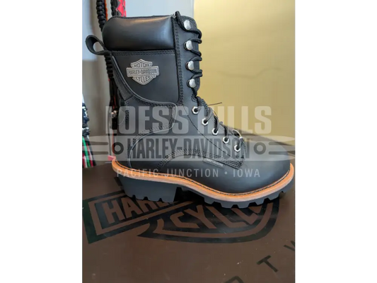 Harley-Davidson Men’s Black Tyson Lace-Up Logger Riding
