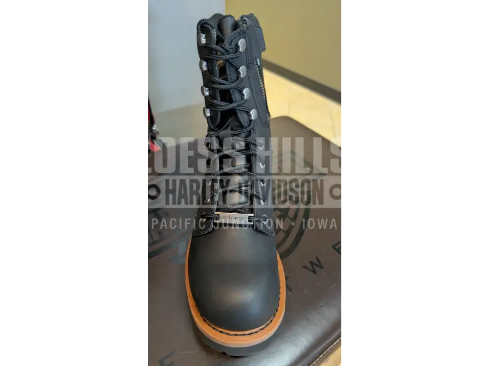 Harley-Davidson Men’s Black Tyson Lace-Up Logger Riding