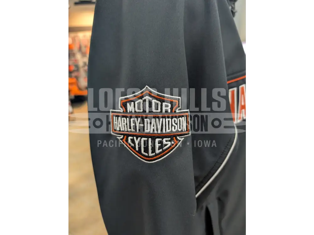 Harley-Davidson Men’s Black Windproof Soft Shell Jacket