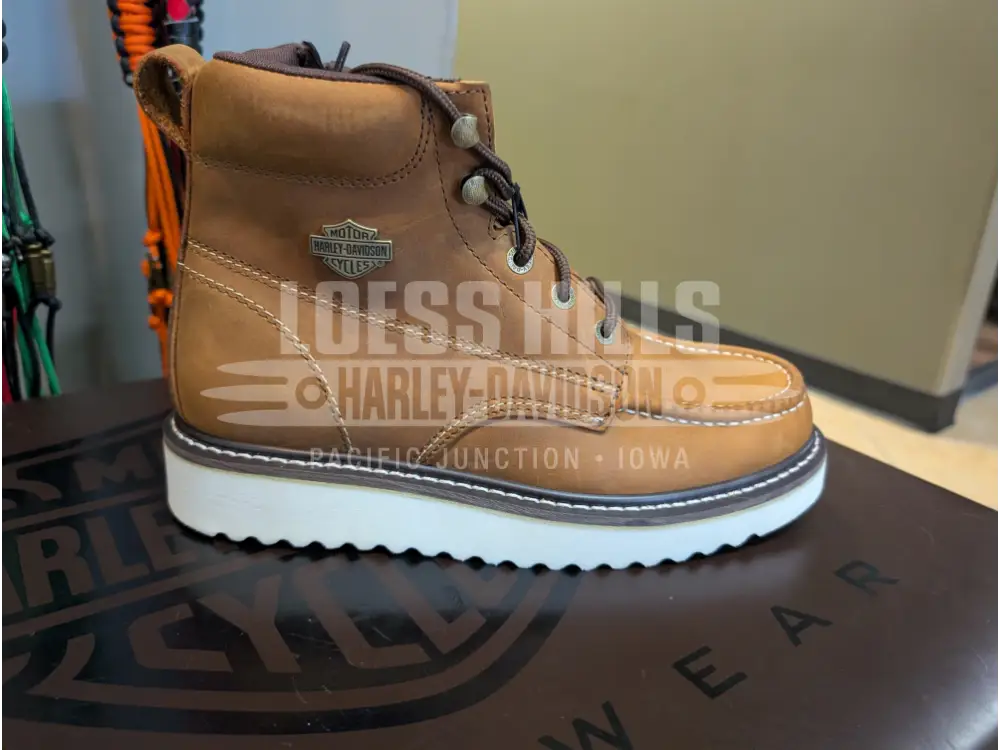 Harley-Davidson Men’s Brown Beau Leather Motorcycle Boot