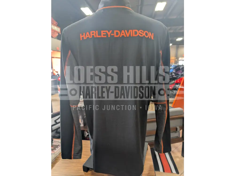 Harley-Davidson Men’s COOLMAX H-D Tech 1/4 Zip Hoodless