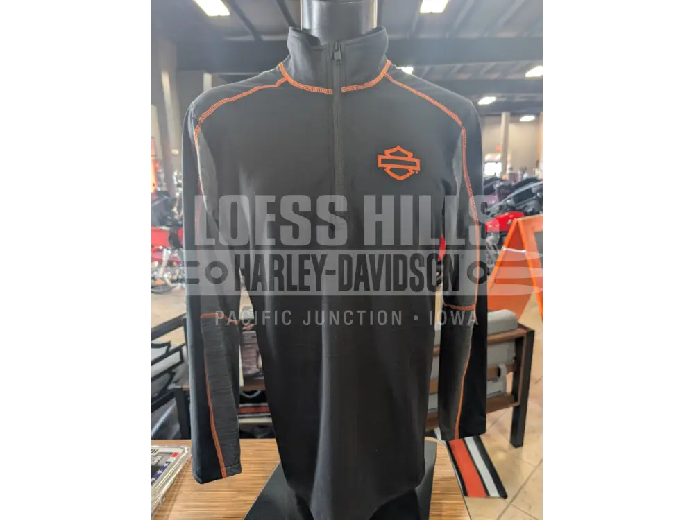 Harley-Davidson Men’s COOLMAX H-D Tech 1/4 Zip Hoodless