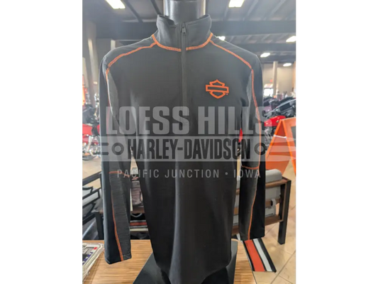 Harley-Davidson Men’s COOLMAX H-D Tech 1/4 Zip Hoodless