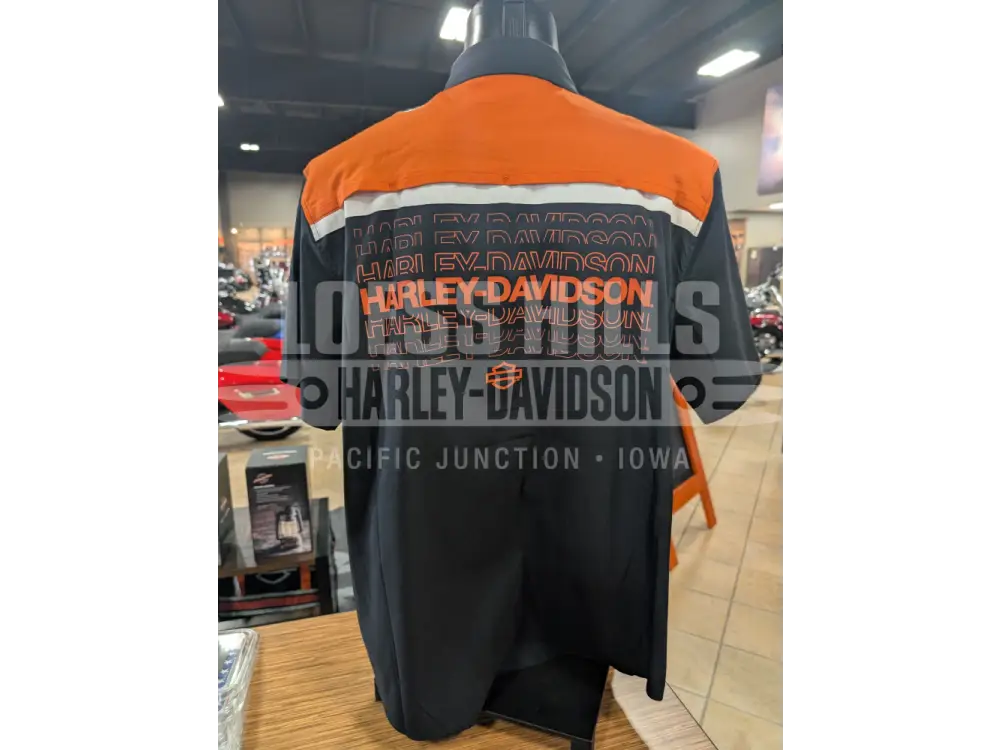 Harley-Davidson Men’s Harley Fade HD Tech Button Up T-shirt